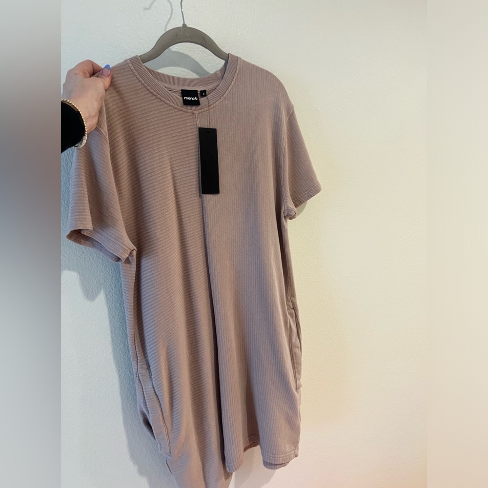 NWT ; Mono B Tshirt dress with pockets